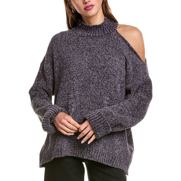 JAK Sweaters - Jak Womens  Chenille Sweater, Gray